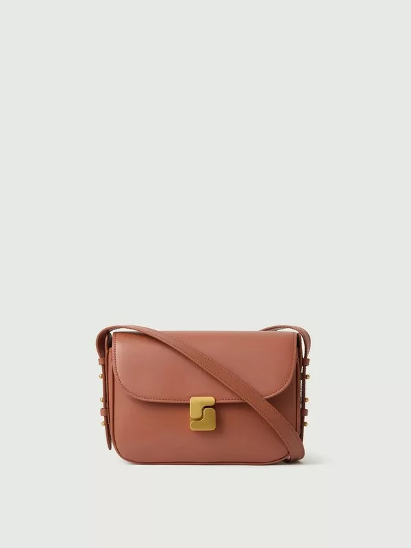 Sac Bellissima Mini rose blush Sœur en cuir